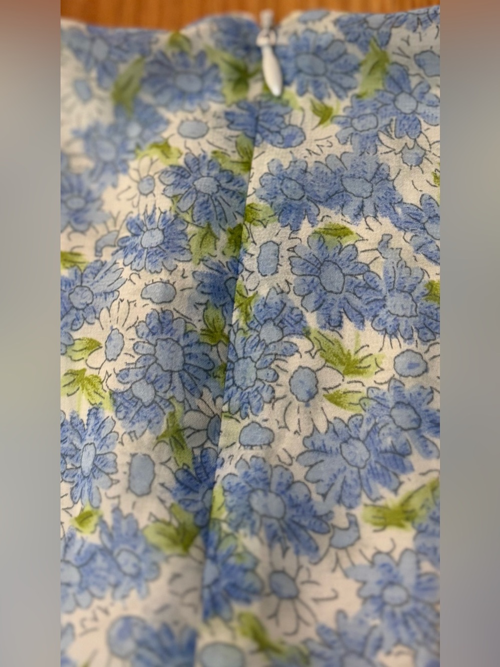 Altar'd State Light Blue Floral V-Neck Tiered Mini Dress - Picture 10 of 11